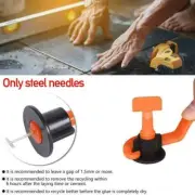 100Pcs Reusable Tile Leveling System Anti-Lippage Positioning T-Lock D1W1