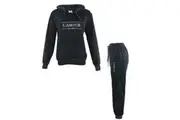 FIL Women's 2pc Set Hoodie Loungewear Pyjamas - L'AMOUR/Black [Size: 8]