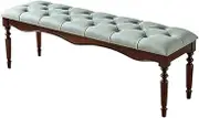 Bed End Bench Wooden Bedside Bench 1.4m Leather Retro Style Bedroom Furniture Entry Shoe Changing Bench Sofa Bench Bedroom Bench