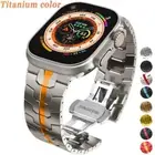 For Apple Watch Series SE 44mm SE2 Stainless Steel Metal Watch Band Strap + Tool