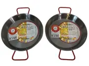 Garcima 10 Inch Carbon Steel Paella Pan 26 cm New Made In Spain Lot of 2