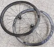 Road Bike Wheelset Road Bike Wheelset ，700C Double Wall Rims Carbon Cassette Hub V Brake 8-9-10-11 Speed，Front 2 Rear 5 Stock Wheel(Black)