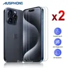 2XTempered Glass Screen Protector For iPhone 16 15 14 13 12 11Pro Max PLUS XR XS
