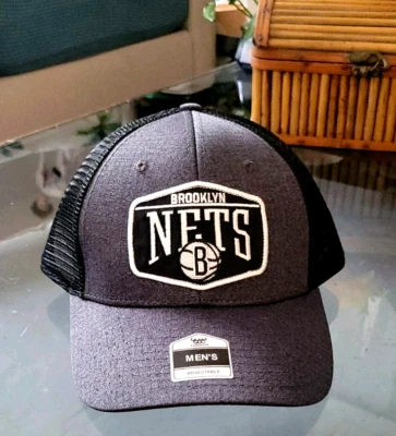 Brooklyn Nets NBA Trucker Hat Charcoal Snapback Fan Favorite Cap