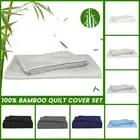 100% Natural Bamboo Quilt Doona Duvet Cover Set Single/Queen/Super King Size Bed