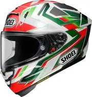 Shoei X-SPR Pro Escalate Helmet, red-green, Size XL for Men Red Green