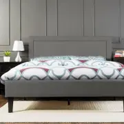 Istyle Wiltshire Double Bed Frame Fabric Grey
