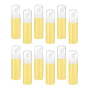 2 Oz Empty Foam Pump Bottle, 12 PCS Soap Dispenser, White/Yellow