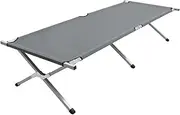 Camping Bed 210x80x48 cm XXL Grey,Camp Beds 8.88KG-47738