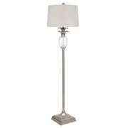 CAFE LIGHTING Langley Floor Lamp - Antique Silver