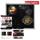Dishwasher-Safe Induction Cooktop Protector Mat - 35.4x21.2 Inch Silicone Cover