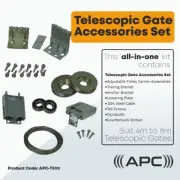 Telescopic Sliding Gate Hardware Complete Kits suit from 4m to 8m Sliding Gates