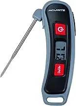 AcuRite 00665E Digital Instant Read Thermometer with Folding Probe, Multicolor