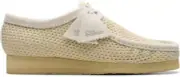 Clarks Men's Original Wallabee Off white Mesh Made In Portugal"
