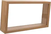 Wooden Flower Shadow Box Dried Flower Display Case Picture Frame Bouquet Display Box
