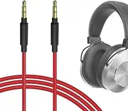 Geekria Audio Cable Compatible with Audio-Technica ATH-MSR7 ATH-SR5 ATH-AR3BT ATH-M20xBT ATH-M50xBT2, Pioneer SEMS7BT Headphones Cable, 1/8" (3.5mm) to 3.5mm Aux Replacement Stereo Cord (4ft/1.2m)