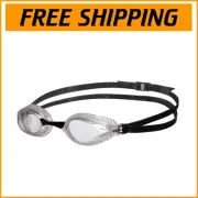 Low Profile Unisex Swim Goggles with Interchangeable Nose Bridges for Comfort