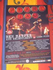 PEARL JAM - BACKSPACER AUSTRALIAN TOUR - PROMO TOUR POSTER