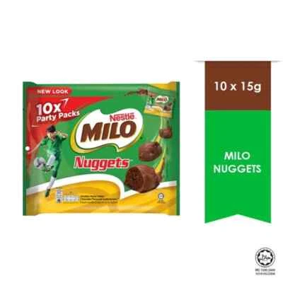 Nestle Milo Nuggets Chocolate Nugget Snack 15g X 10 sachets