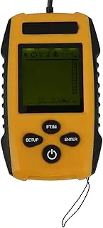 TL88E Fish Finder Plastic Ice Fishing Fish Finder 2 to 328 Feet Depth Finders with Sonar Sensor LCD Display 5 Modes Sensitivity Options for Fishing