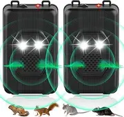 2025 Car Rodent Repellent Under Hood Rat Repellent Ultrasonic with Strobe Light,3 Power Supply Rodent Repellent for Car Engines Squirrel Repellent for Car,Mouse Deterrent to Keeping Rodents Out of Car