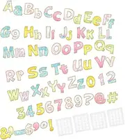 HYTROVE 1Set Watercolor Alphabet Cut out Letters Decorative Paper for Bulletin Boards Classrooms Parties and DIY Projects for Home and Office Decor