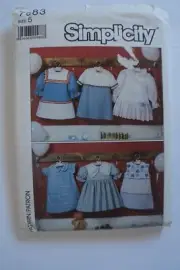 Simplicity 7983 Girls Dresses with Style Variations Size 5 Sewing Pattern