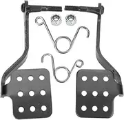 [YOXUFA] Go Kart Brake Throttle Pedals Kit with Return Springs 9503 and 9502 for Predator 212cc 196cc 6.5hp Road Rocket Azusa Fun Kart Radio Flyer Carter Vintage Go Cart Racing Drift Trike Black Parts