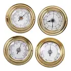 4Pcs Thermometer Hygrometer Barometers Clock for Marine Yacht