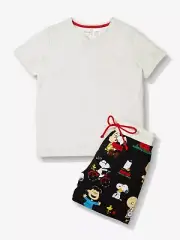 NEW PETER ALEXANDER PEANUTS SNOOPY PJ SET TOP + SHORTS JNR 8 $69.95