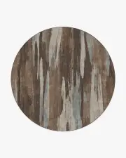 245' Round | Machine Washable Runner Rug | Kid & Pet Friendly | Indoor Rug | Sylvia Ash & Slate Rug | Ruggable