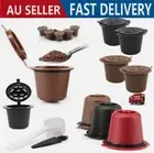 1-12x Refillable Reusable Coffee Filter Capsule Pods For Nespresso Maker Machine