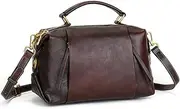 [Zhuoliang] Genuine Leather Crossbody Bags for Women Wristlets Handbags Purse Small Satchel Clutch Shoulder Bag