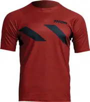 Thor Assist Hazard, jersey short-sleeve , color: Dark Red/Dark Grey , size: L