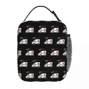 c157 Paramedic Ambulance Lunch Bags Insulated Lunch Tote Waterproof Bento Box Resuable Picnic Bags for Woman Work Kids School k157