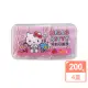 【SANRIO 三麗鷗】凱蒂貓超韌牙線棒 200支 X 4 盒 按扣式密封盒包裝(台灣製)