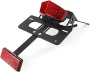 License Plate Holder Bracket Fender Eliminator Kit Rear Tail Tidy Compatible With CRF250L CRF250M 2013-2022 CRF250 Compatible With Rally 2017-2022 license plate frames(Red)