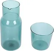 Zerodeko Stylish Glassware Collection Set of 4 Glasses Carafe for Water Juice Milk
