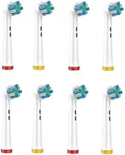 Oral Basics Replacement Brush Heads for Compatible with Oral-B Braun Electric Toothbrush, Deep Clean, EB28-X, 4 ct - Pack of 2