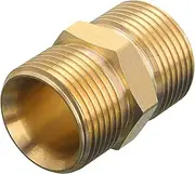 Pressure Washer Coupler M22 Metric, Male Thread M22-15mm to M22-14mm, Pressure Washer Hose Extension Adapter, 4500 PSI