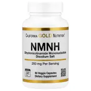 California Gold Nutrition, NMNH, 250 mg, 60 Veggie Capsules