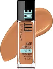 [Maybelline New York] Fit Me Matte & Poreless Mattifying Liquid Foundation, Classic Tan, 4.5g, 30 ml