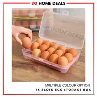 在飛比找蝦皮購物優惠-15 Slots Egg Container/Egg Sto