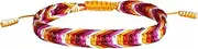 [Zigvert] Handmade LGBT Abrosexual Transgender Progress MLM Colors Lesbian Pride Bracelet, 10 inches, Cotton