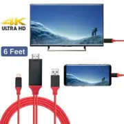 For Verizon Motorola Moto Z4 XT1980 Type C to HDMI Male Adapter Charge Cable 6ft