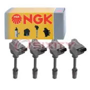 4 pc NGK Ignition Coils for 2018 Lexus GS300 2.0L L4 Spark Plug Wire Boot qw (for: Lexus)