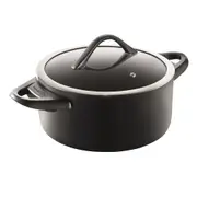 Baccarat iD3 CS Hard Anodised Casserole 24 x 11cm with Lid & Bakelite handle - Robins Kitchen