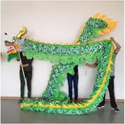 Dragon Dance Chinese New Year Dragon Dance 3.1m (10 ft) for 4 Players Outdoor Sports Dragon Fitness Ribbon Gymnastics Fitness Ribbon