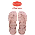 【HAVAIANAS 哈瓦仕】涼鞋 女鞋 泰國少女潮牌聯名款 滿版LOGO GENTLEWOMAN 粉 4149547-4996W(哈瓦士)