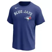 Nike Team Wordmark Poly Tee Short Sleeve T-Shirt Royal LG Blue Jays